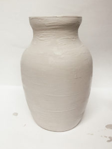 diy ceramic vase with baking soda