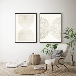 neutral color art prints