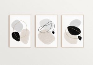 neutral modern art prints